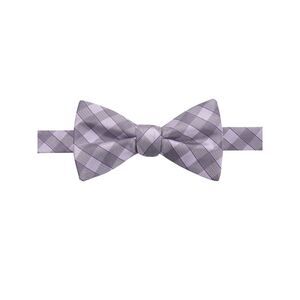 RYAN SEACREST Mens Purple Larkspur Plaid Pre-Tied Bow Tie